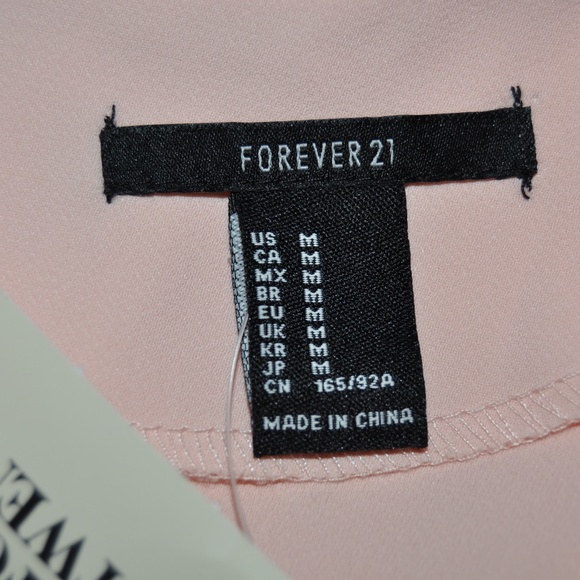 'FINAL'  New F21 Pink Classic Crepe Blouse NWT E9 - Picture 5 of 8